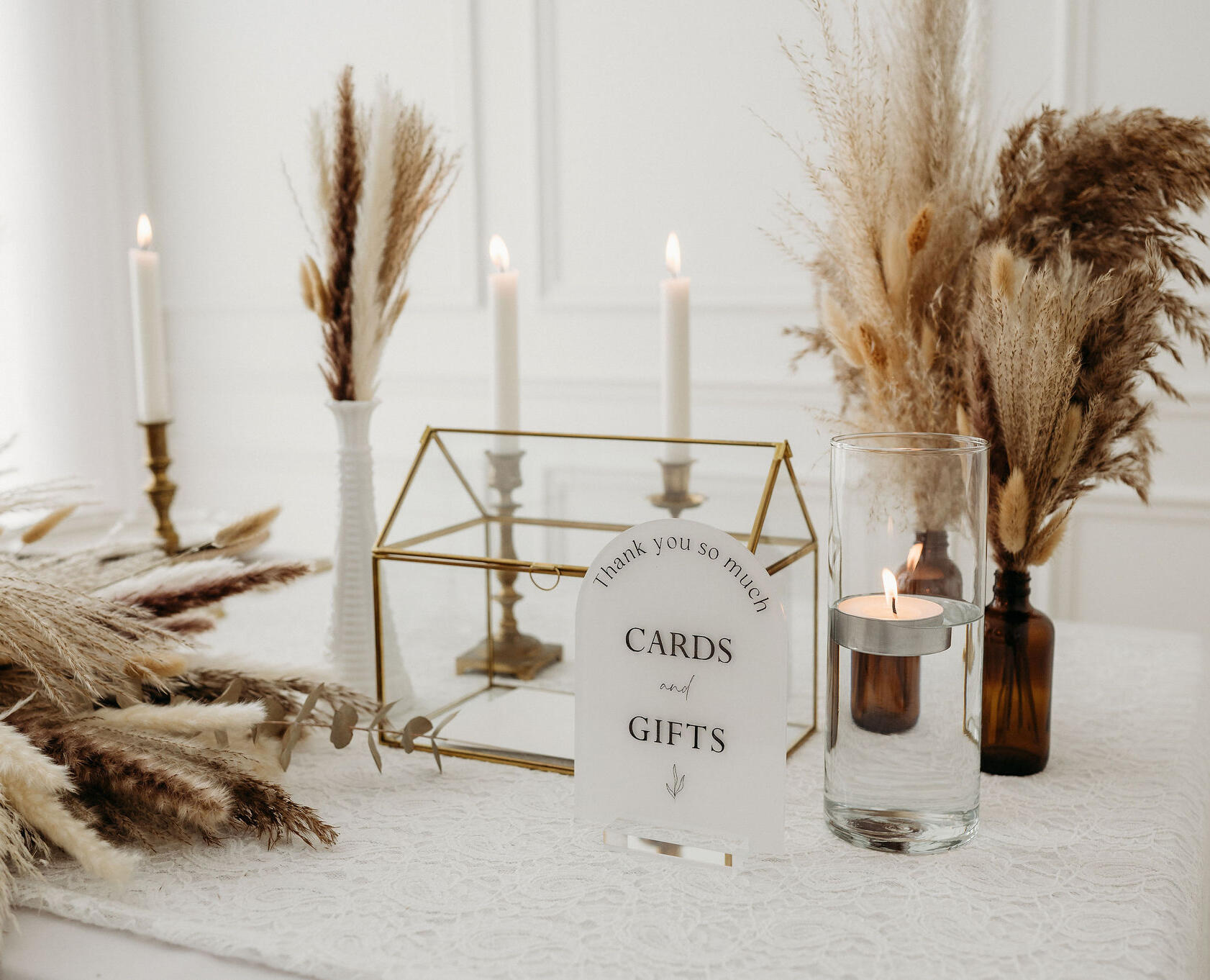 cards box & sign set, $25