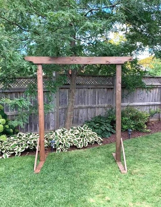 7x7 foot cedar wood arch, $70